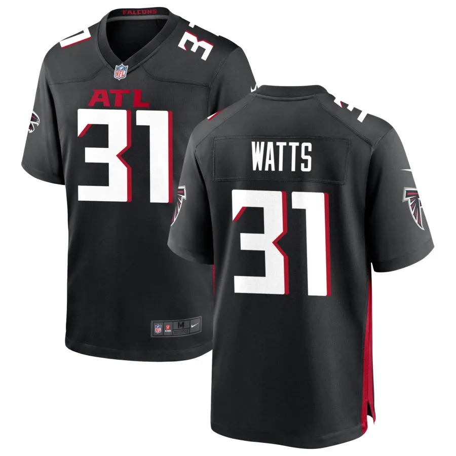 Men's Atlanta Falcons #31 Xavier Watts Nike Black Vapor F.U.S.E. Limited Jersey
