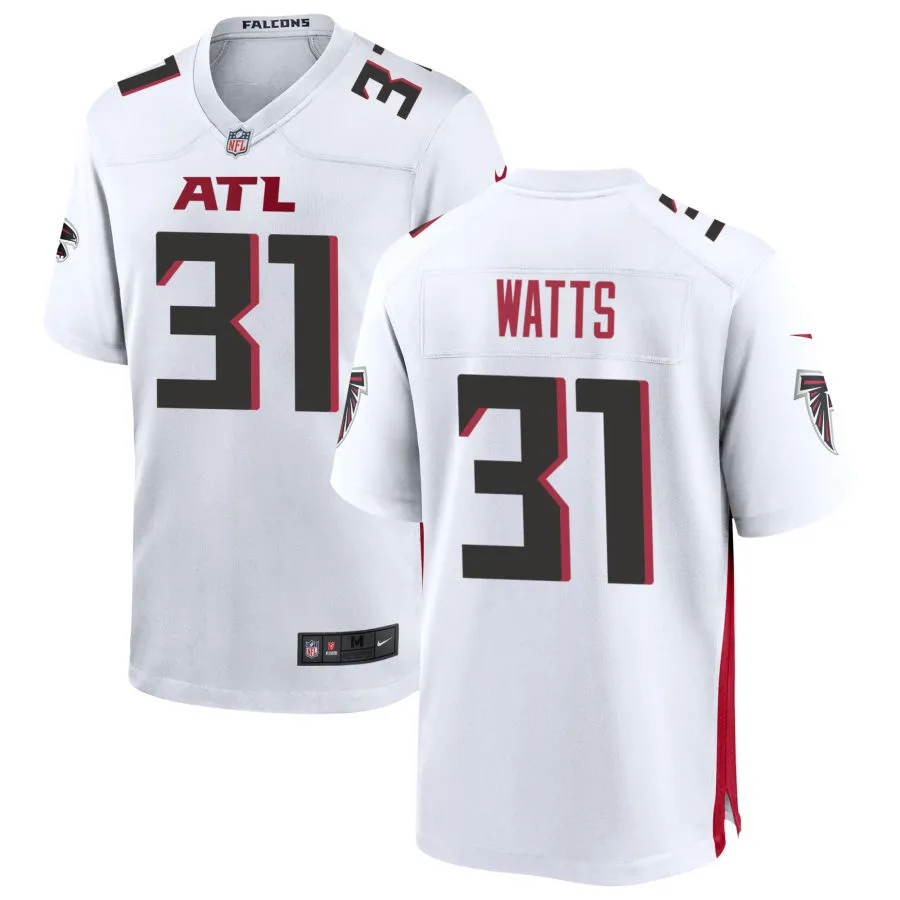 Men's Atlanta Falcons #31 Xavier Watts Nike White Vapor F.U.S.E. Limited Jersey