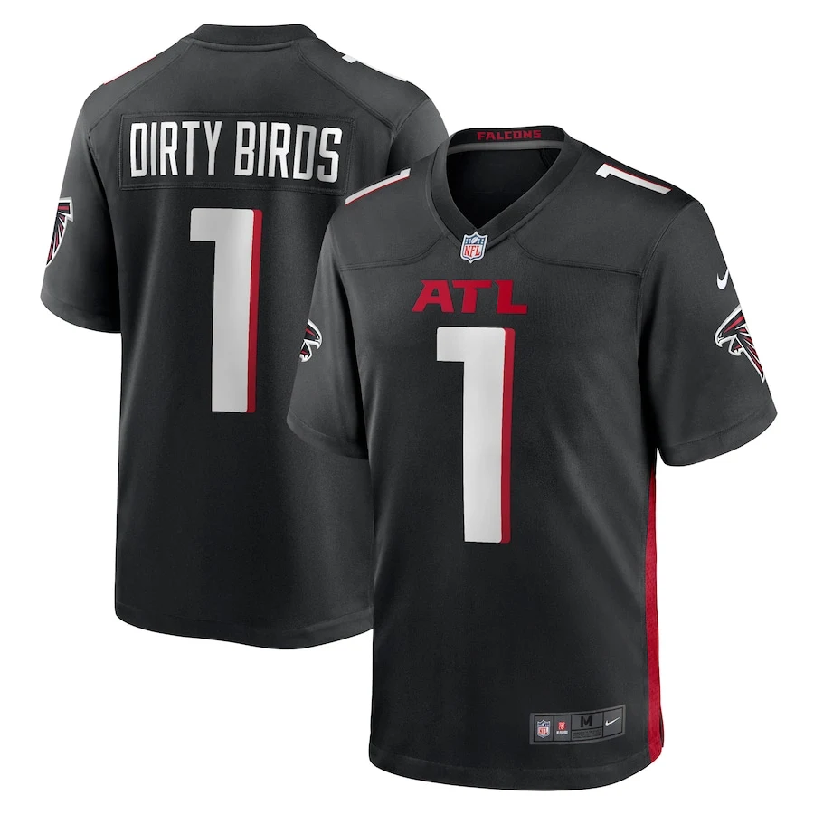 Youth Atlanta Falcons #1 Dirty Birds Nike Black Limited Jersey