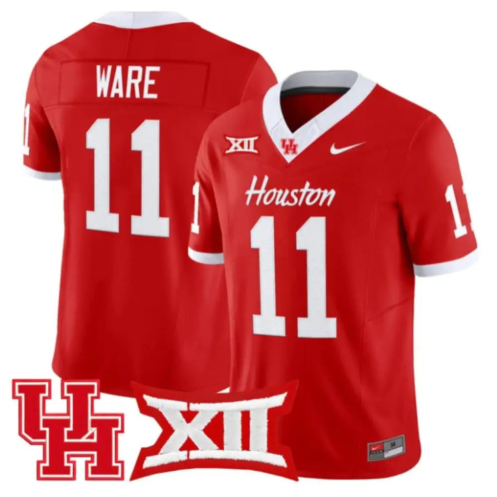Houston Cougars #11 Andre Ware 2025 Red Vapor F.U.S.E. Limited Jersey