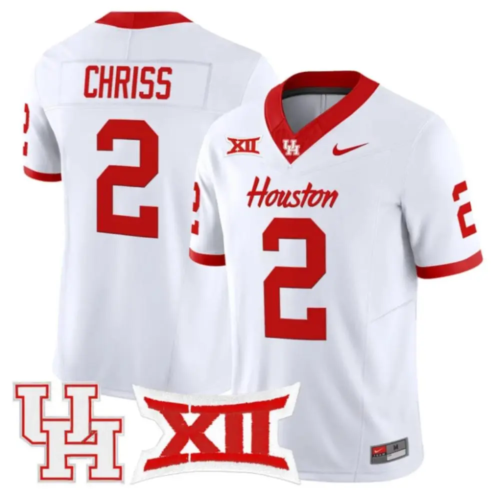 Houston Cougars #2 Zeon Chriss 2025 White Vapor F.U.S.E. Limited Jersey