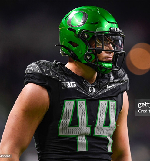 Oregon Ducks #44 Teitum Tuioti Black College Football Game Jersey