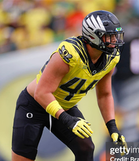 Oregon Ducks #44 Teitum Tuioti Yellow College Football Game Jersey