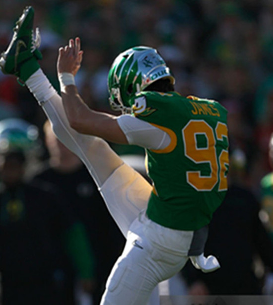 Oregon Ducks #92 Ross James Green Retro College Football Game Jersey