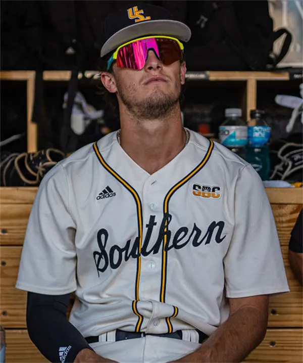 Southern Miss Golden Eagles Custom Cream Baseball Game Jersey