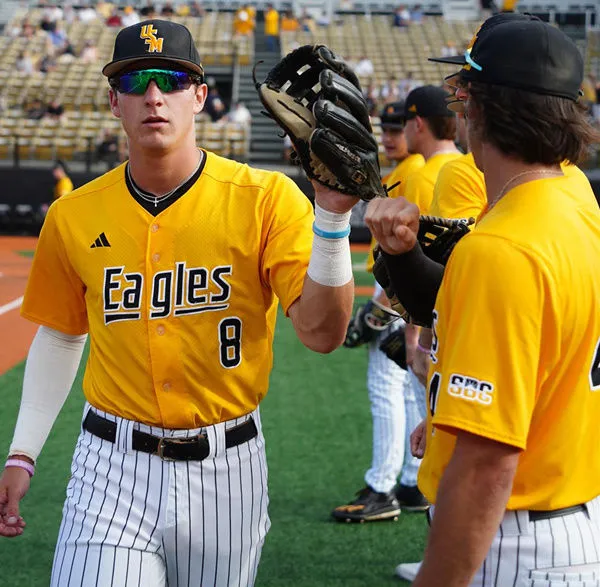 Southern Miss Golden Eagles Custom Gold Baseball Game Jersey