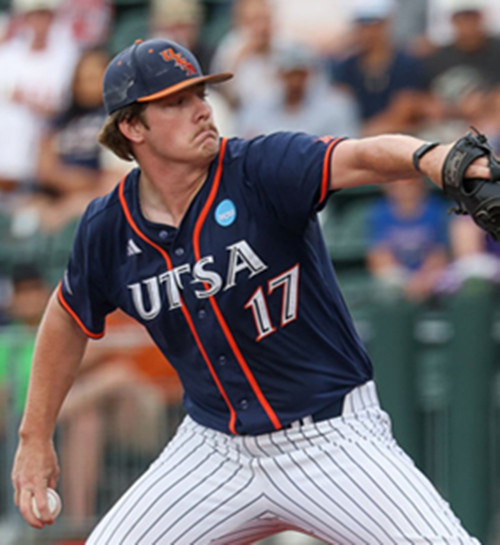 UTSA Roadrunners #17 Zach Royse Navy College Baseball Game Jersey