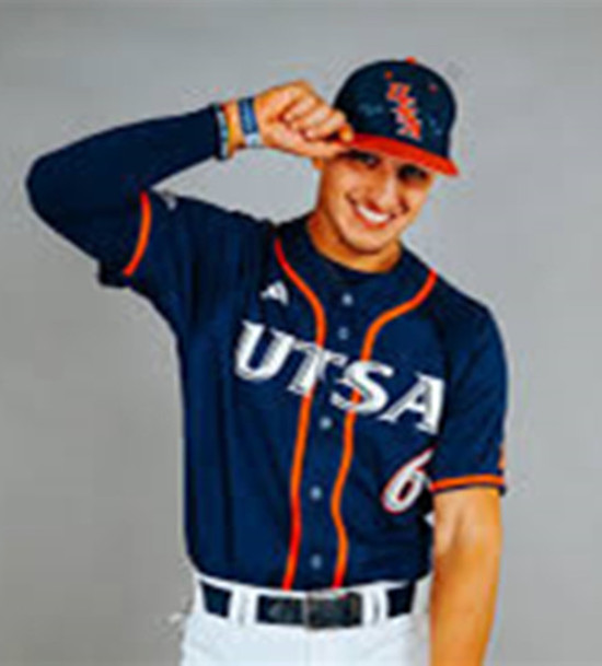 UTSA Roadrunners #6 John Maldonado Navy College Baseball Game Jersey