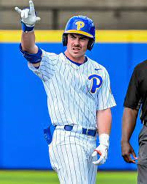 Pittsburgh Panthers #33 Luke Cantwell White Pinstripe College Baseball Game Jersey