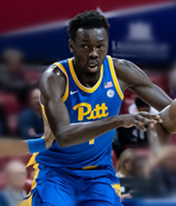 Pittsburgh Panthers #4 Papa Amadou Kante Blue College Basketball Game Jersey