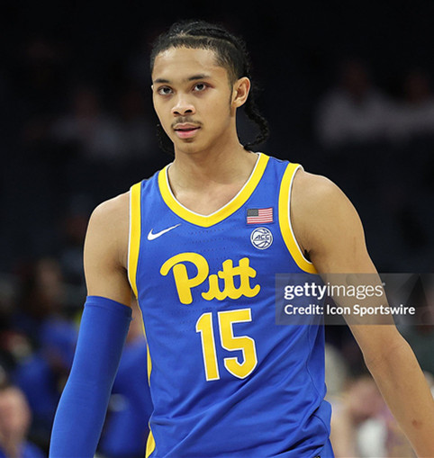 Pittsburgh Panthers #15 Jaland Lowe Blue College Basketball Game Jersey