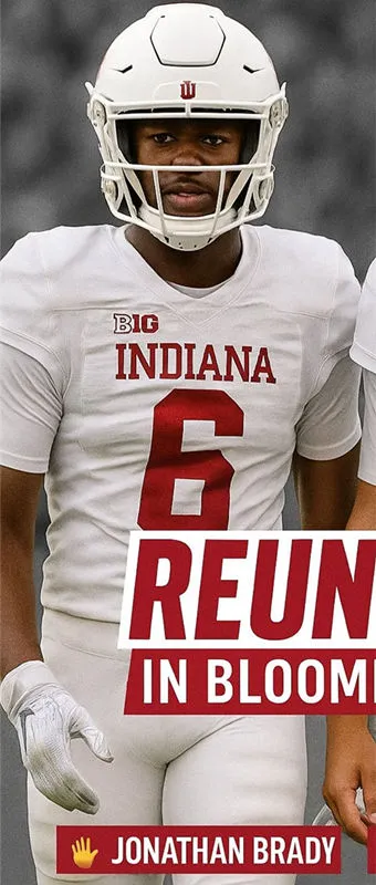 Indiana Hoosiers #6 Jonathan Brady White Indiana College Football Jersey