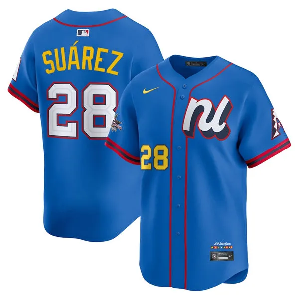 Arizona Diamondbacks #28 Eugenio Suarez National League Nike 2025 All-Star Edition Limited Player Jersey - Blue