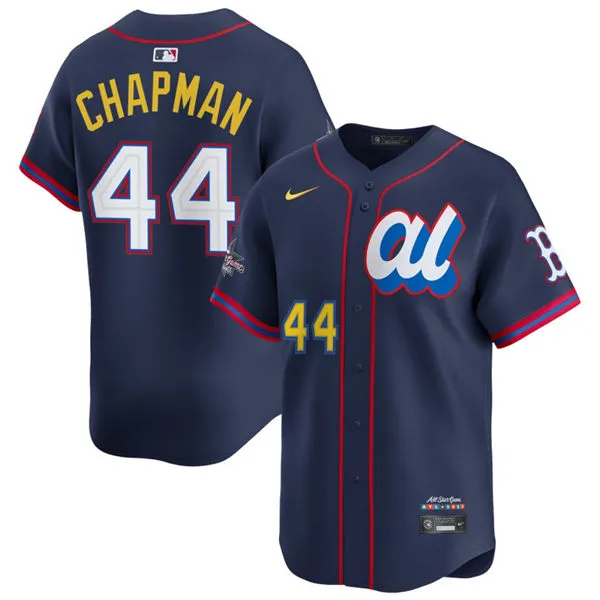 Boston Red Sox #44 Aroldis Chapman 2025 All-Star American League Limited Player Jersey Navy