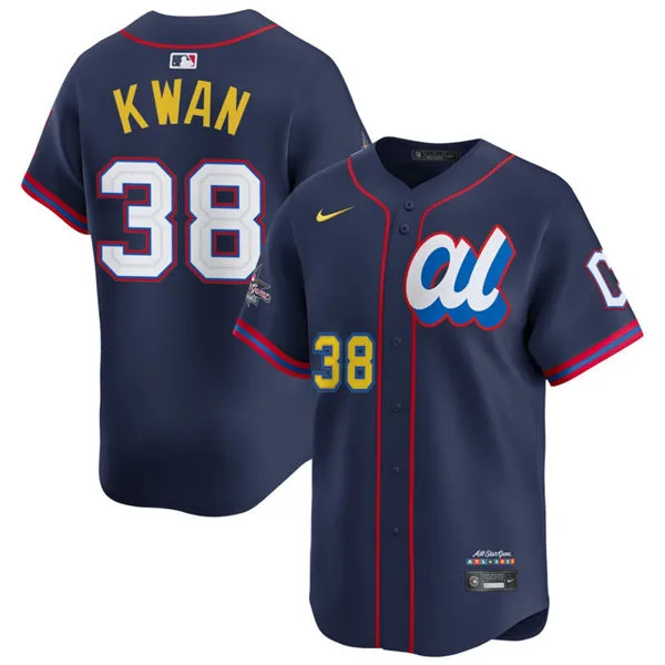 Cleveland Guardians #38 Steven Kwan 2025 All-Star American League Limited Player Jersey Navy