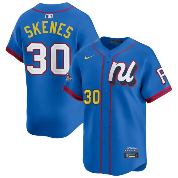 Pittsburgh Pirates #30 Paul Skenes 2025 All-Star National League Limited Player Jersey Blue
