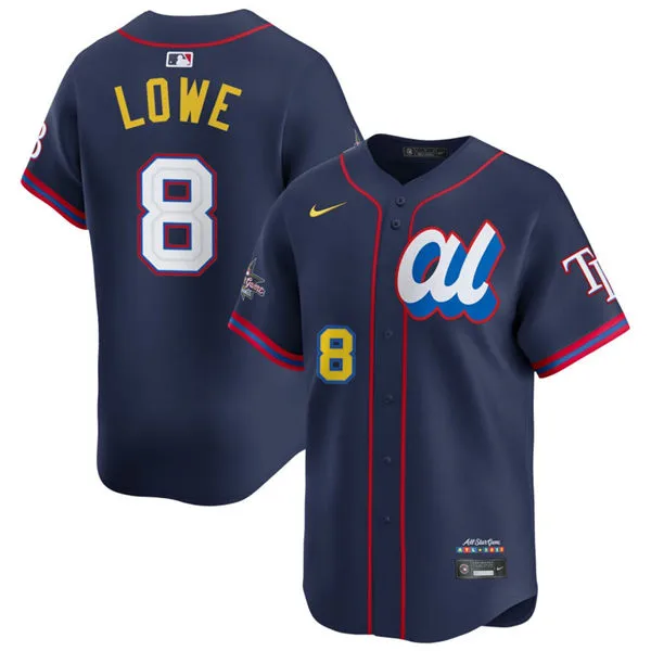 Tampa Bay Rays #8 Brandon Lowe 2025 All-Star American League Limited Player Jersey Navy