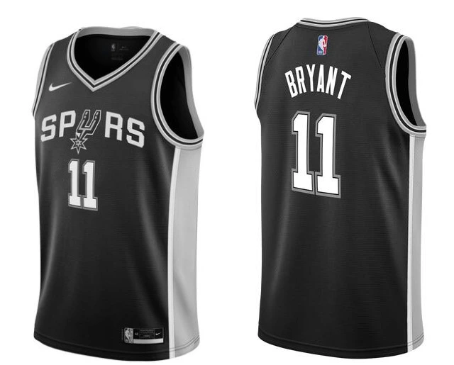 Men's San Antonio Spurs #11 Carter Bryant Nike Black Icon Edition Swingman Jersey