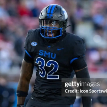 SMU Mustangs #32 Billy Walton III Nike 2025 Black SMU Football Game Jersey