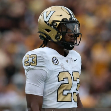 Vanderbilt Commodores #23 AJ Newberry White Gold Football Jersey