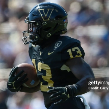 Vanderbilt Commodores #13 Chase Gillespie Black Gold Football Jersey