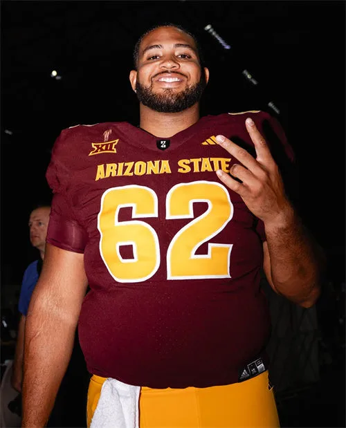 Arizona State Sun Devils #62 Ben Coleman 2025 XII Maroon Football Game Jersey