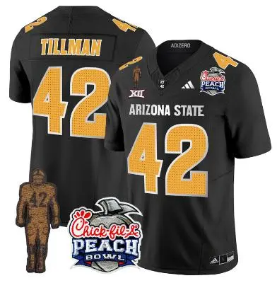 Arizona State Sun Devils #42 Pat Tillman 2025 XII Black Football Game Jersey