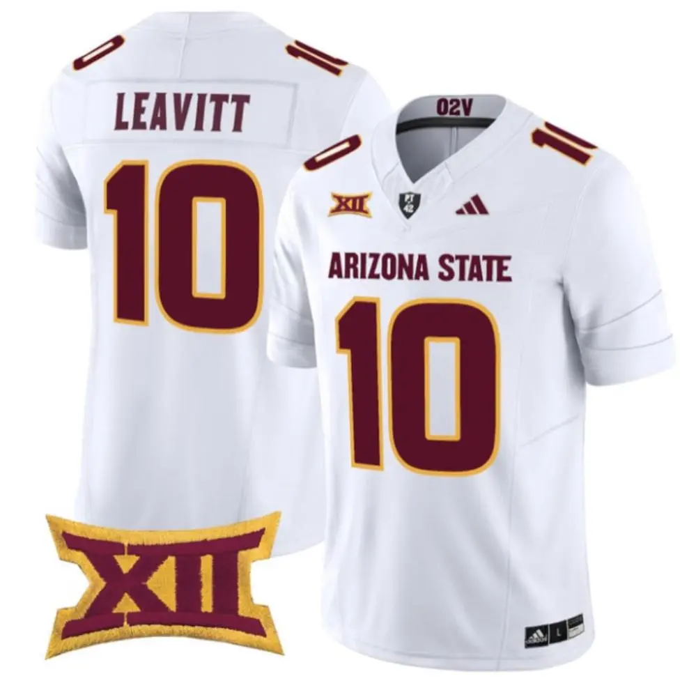 Arizona State Sun Devils #10 Sam Leavitt 2025 XII White Football Game Jersey
