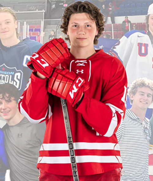 Wisconsin Badgers #19 Quinn Finley Cardinal College Hockey Game Jersey