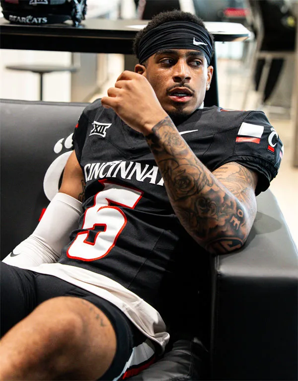 Cincinnati Bearcats #5 Christian Harrison 2025 CLASSIC Black Vapor F.U.S.E.Limited Football Jersey