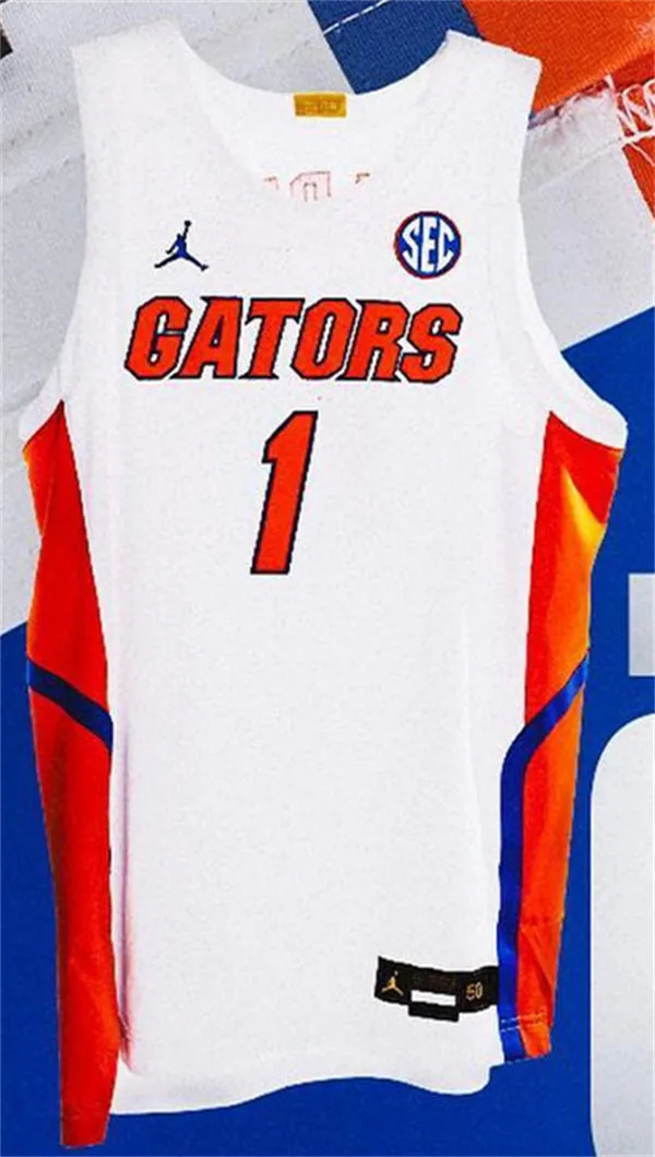 Florida Gators #1 Xaivian Lee 2022 White Basketball Jersey