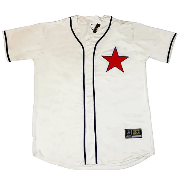 Detroit Stars Blank Cream Cheap Stitched NLB Jersey