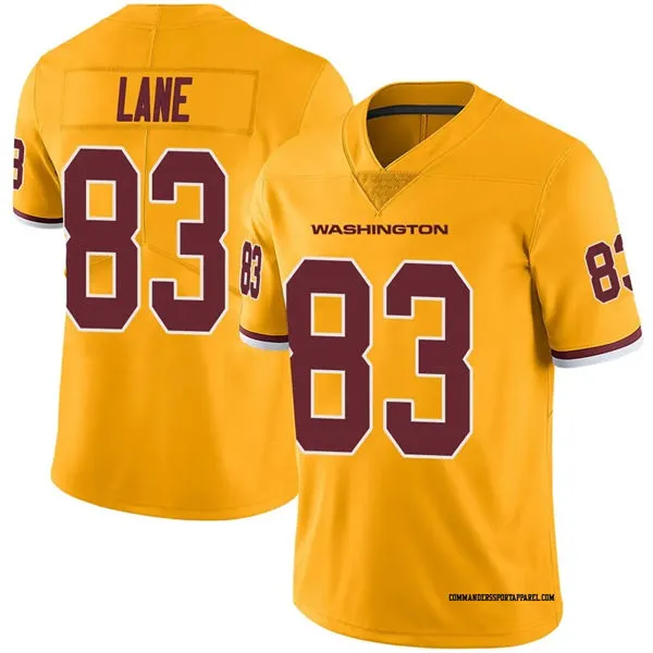 Mens Washington Commanders #83 Jaylin Lane Nike Gold Color Rush Football Jersey
