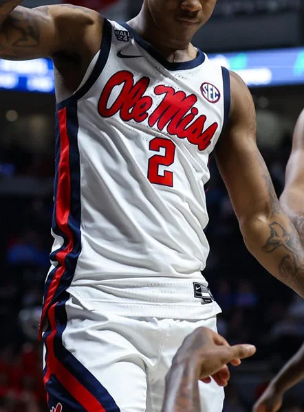 Ole Miss Rebels #2 AJ Storr 2025 White College Basketball Game Jersey