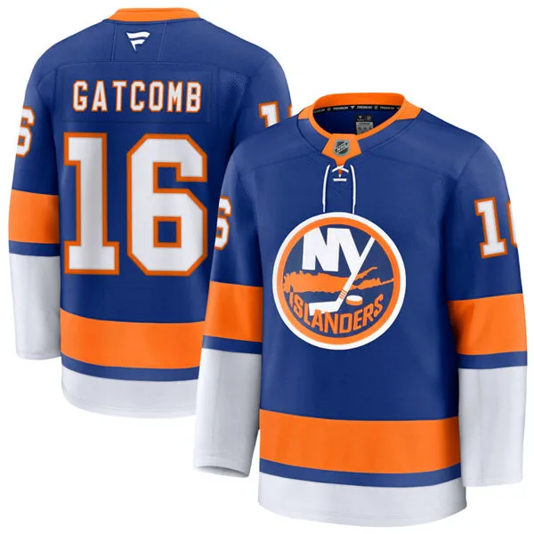 Mens New York Islanders #16 Marc Gatcomb Fanatics Royal Home Jersey