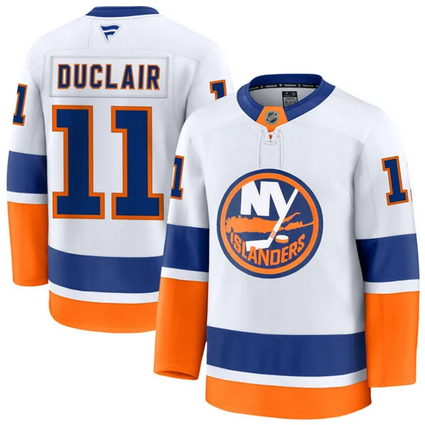 Mens New York Islanders #11 Anthony Duclair Fanatics Away White Jersey