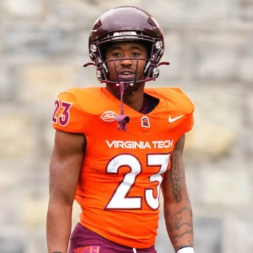 Virginia Tech Hokies #23 Tyler Mason Nike Orange College Game Football Jersey