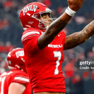 UNLV Runnin' Rebels #7 Cameron Friel Nike 2024 Red Football Game Jersey