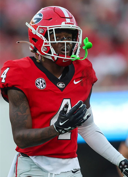 Georgia Bulldogs #4 KJ Bolden Maroon Football Game Jersey