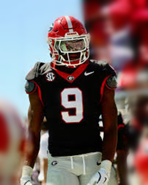 Georgia Bulldogs #9 Chris Cole Black Football Game Jersey