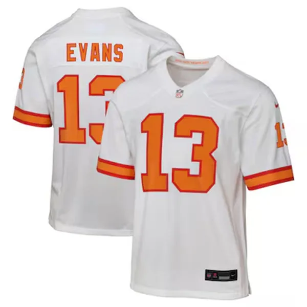 Youth Tampa Bay Buccaneers #13 Mike Evans Nike White 50th Season Limite Jersey