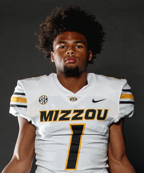 Missouri Tigers #1 Donovan Olugbode Nike 2025 White Football Game Jersey