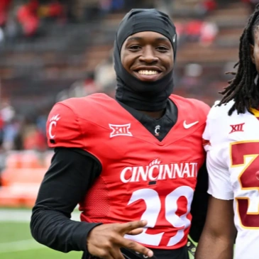 Cincinnati Bearcats #29 Manny Covey 2023 Nike Red BIG-12 Football Game Jersey