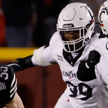 Cincinnati Bearcats #99 Rob Jackson 2023 Nike White BIG-12 Football Game Jersey