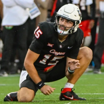 Houston Cougars #15 Jake Sock 2024 XII Black Cougars Football Game Jersey