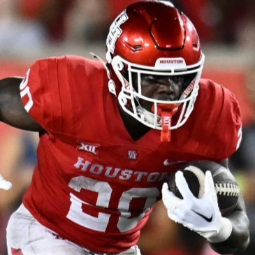 Houston Cougars #20 J'Marion Burnette 2024 XII Red Houston Football Game Jersey