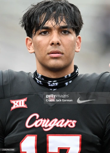 Houston Cougars #17 Indiana Wijay 2024 XII Black Cougars Football Game Jersey