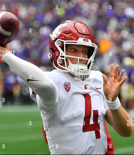 Washington State Cougars #4 Zevi Eckhaus White College Football Game Jersey