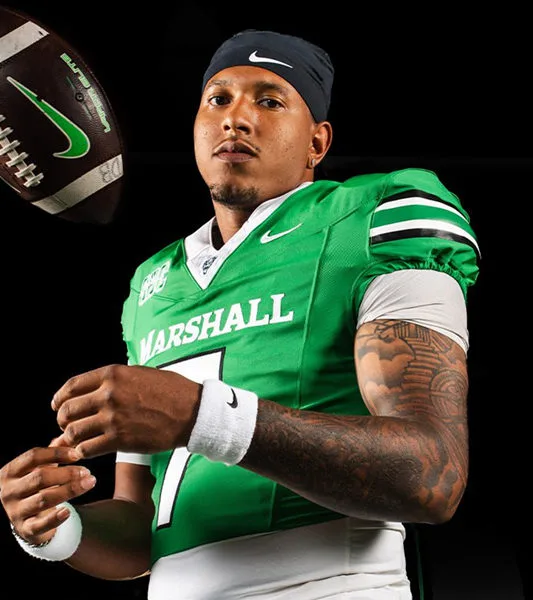 Marshall Thundering Herd #7 Carlos Del Rio-Wilson 2025 Kelly Green Vapor F.U.S.E. Limited Football Jersey