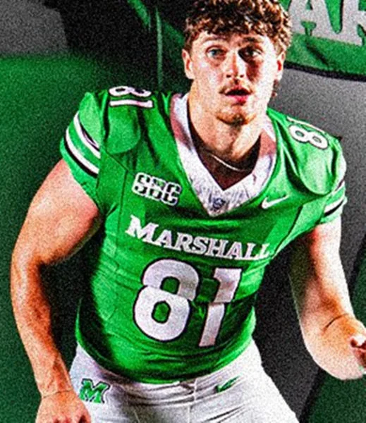 Marshall Thundering Herd #81 Toby Payne 2025 Kelly Green Vapor F.U.S.E. Limited Football Jersey